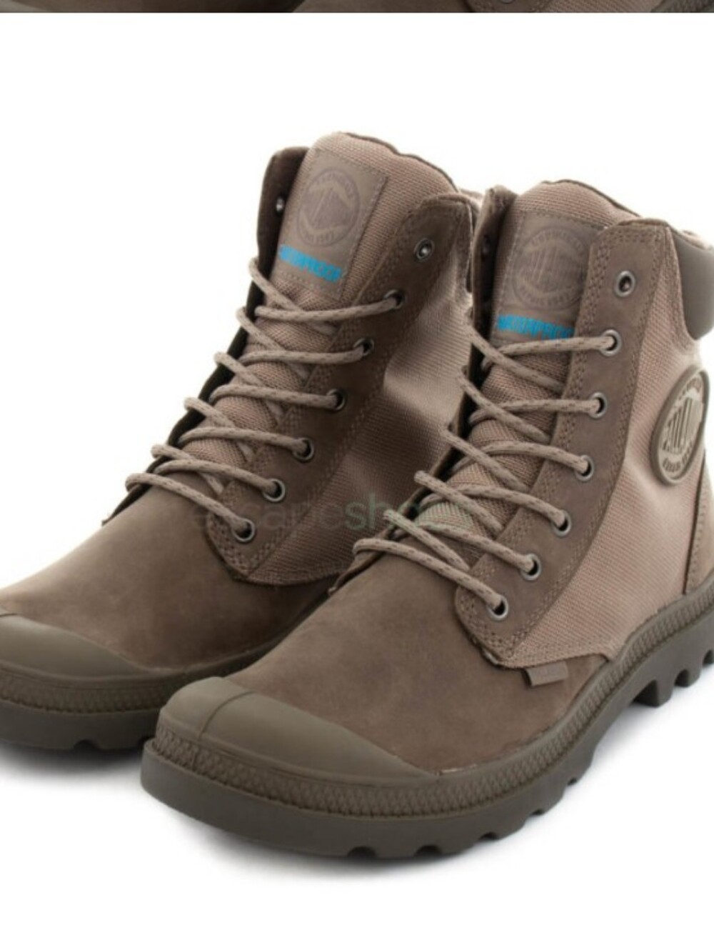 NWT.Men's Brown Lace-Up High-Top Boots - Picture 2 of 11